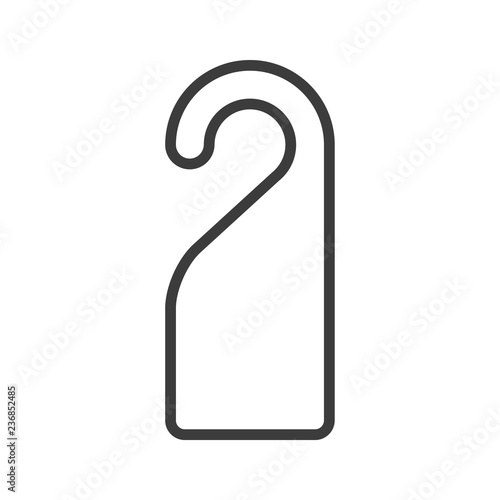 Hotel sign vector icon in modern flat style isolated. Hotel sign can support is good for your web design.