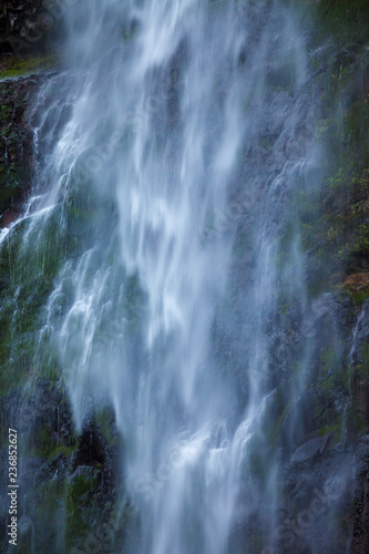 Close up view of the famous Multnomah Falls, in Oregon, uSA