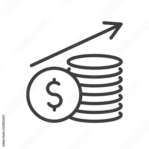 Money vector icon in modern flat style isolated. Money can support is good for your web design.