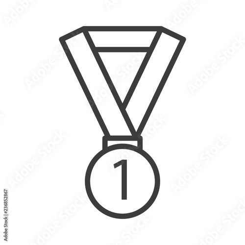 Medal vector icon in modern flat style isolated. Medal can support is good for your web design.