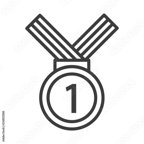 Medal vector icon in modern flat style isolated. Medal can support is good for your web design.