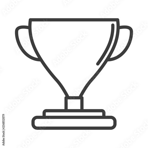 Trophy vector icon in modern flat style isolated. Trophy can support is good for your web design.