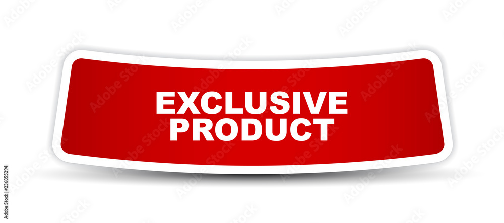 red vector banner exclusive product red vector banner exclusive product