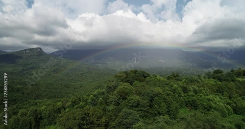 Beautiful mountains in Abkhazia. A video of nature. photo