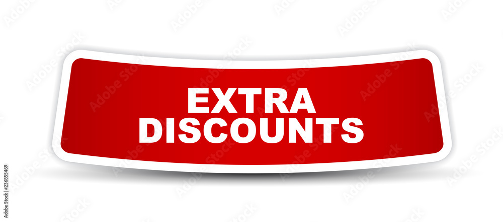 red vector banner extra discounts red vector banner extra discounts