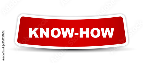 red vector banner know how
