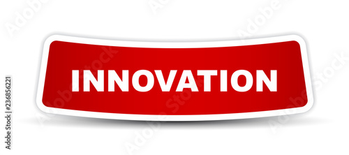 red vector banner innovation