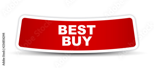 red vector banner best buy