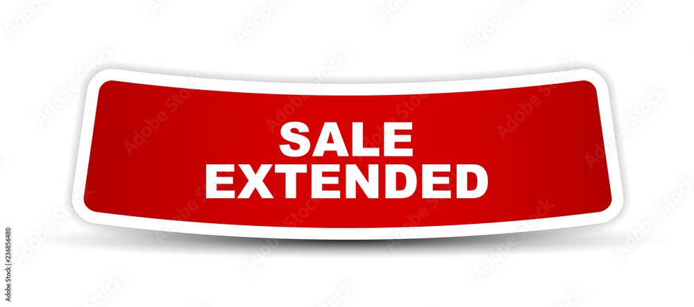 red vector banner sale extended red vector banner sale extended