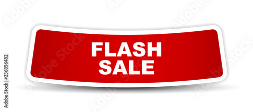 red vector banner flash sale