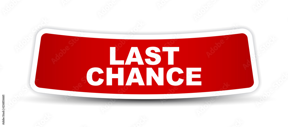 red vector banner last chance red vector banner last chance