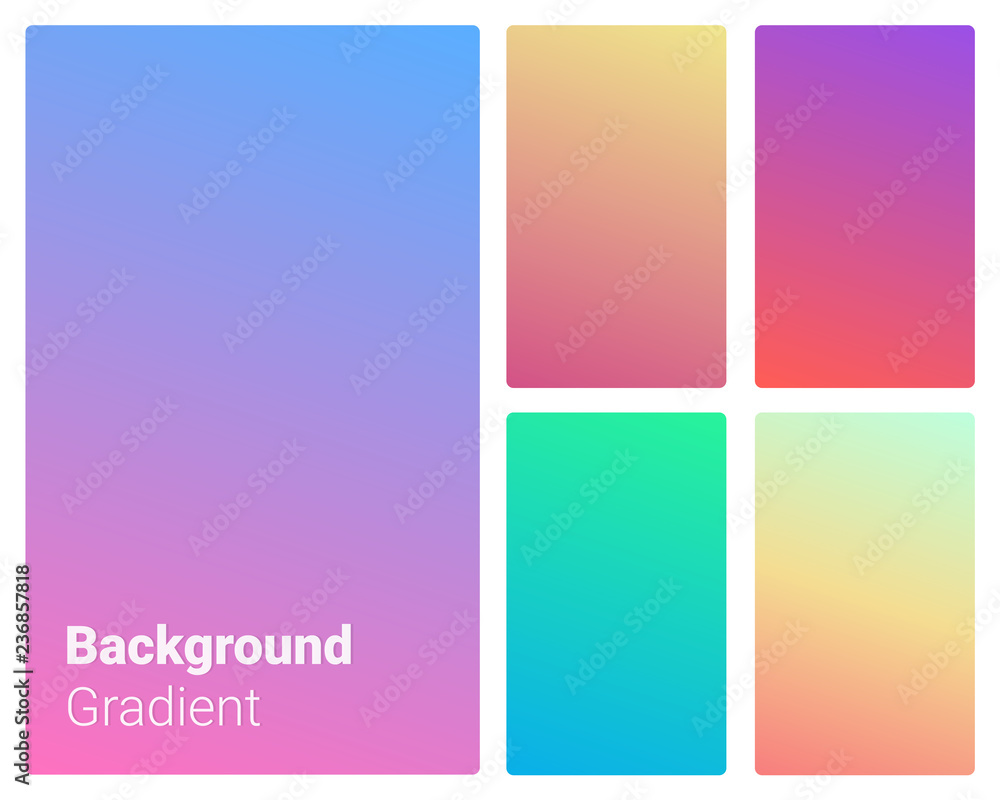 Vibrant and smooth gradient soft colors for devices, pc's and modern backgrounds