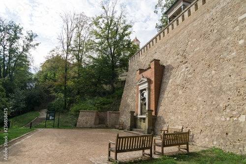 Brno, Czech Republic - Sep 12 2018: Spilberk castle fortress. Brno, Czech Republic