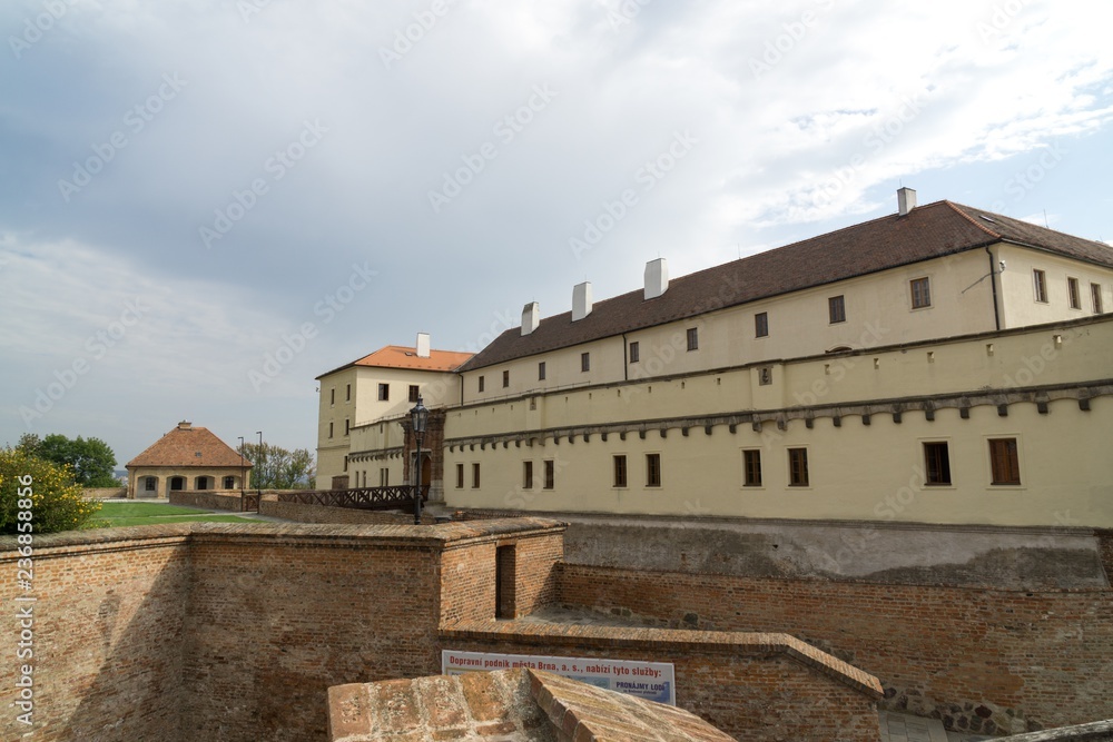 Brno, Czech Republic - Sep 12 2018: Spilberk castle fortress. Brno, Czech Republic