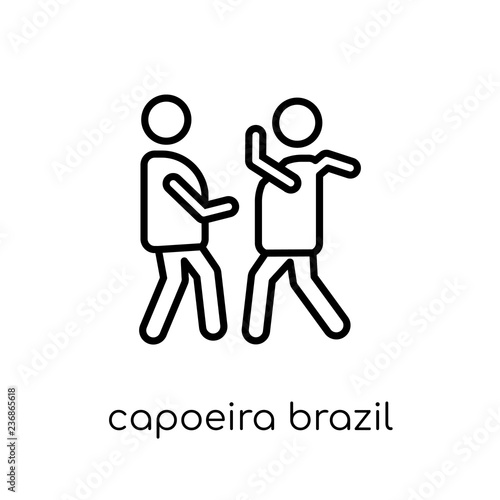 Capoeira Brazil dancers icon from Brazilian icons collection.