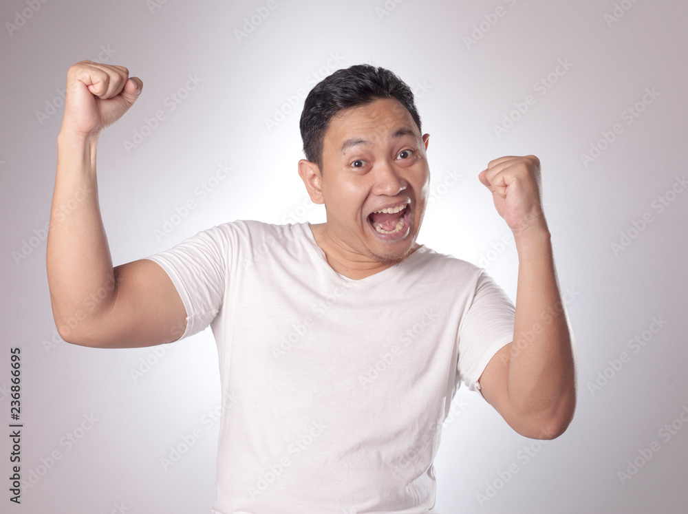 Surprised Happy Asian Man Surprised Happy Asian Man