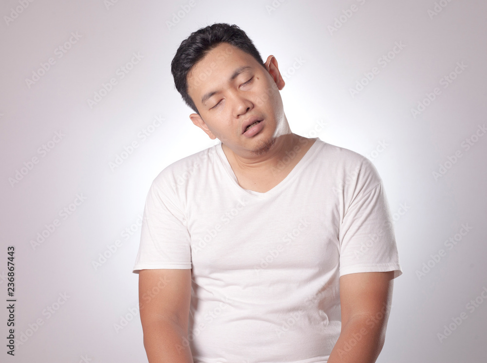 Sleepy Tired Young Man Sleepy Tired Young Man