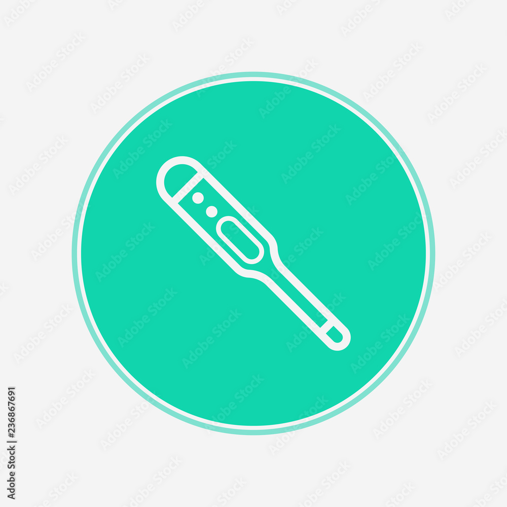 Digital thermometer vector icon sign symbol Digital thermometer vector icon sign symbol