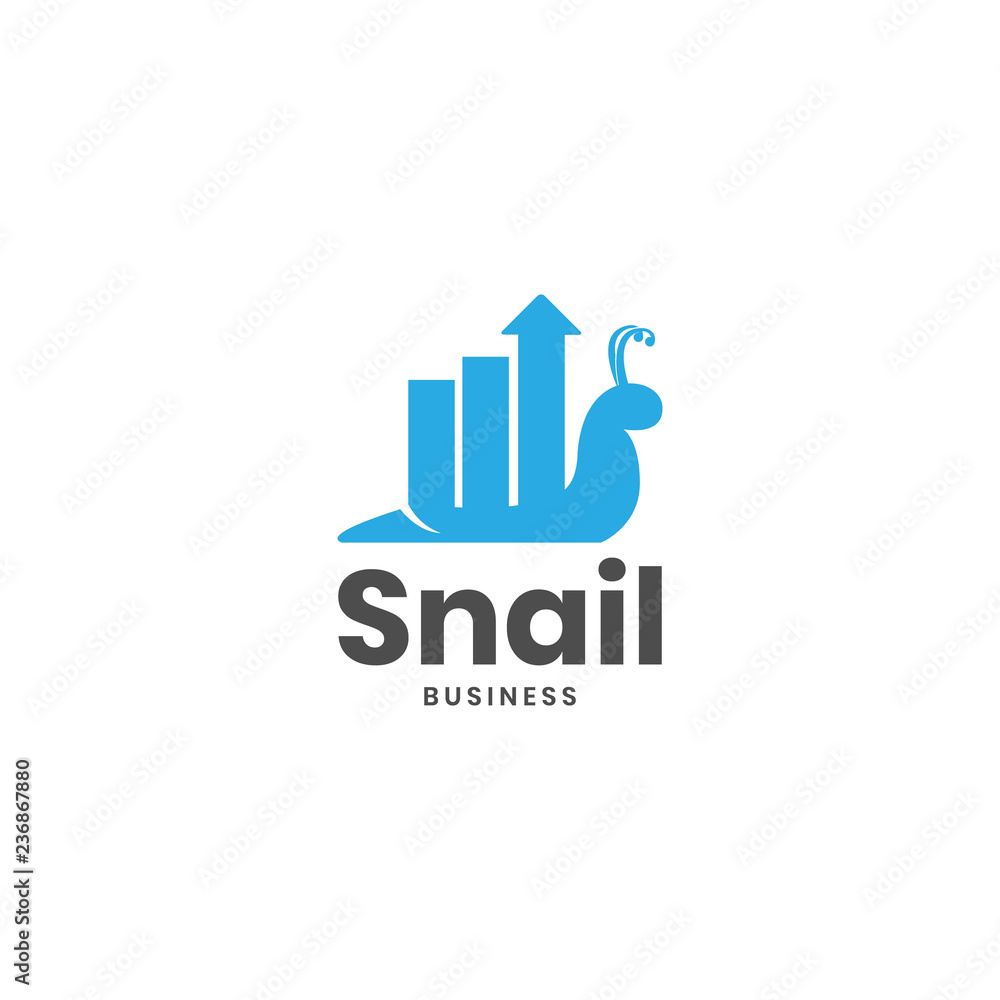 Business snail logo design concept Business snail logo design concept
