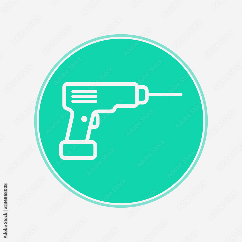 Driller vector icon sign symbol Driller vector icon sign symbol