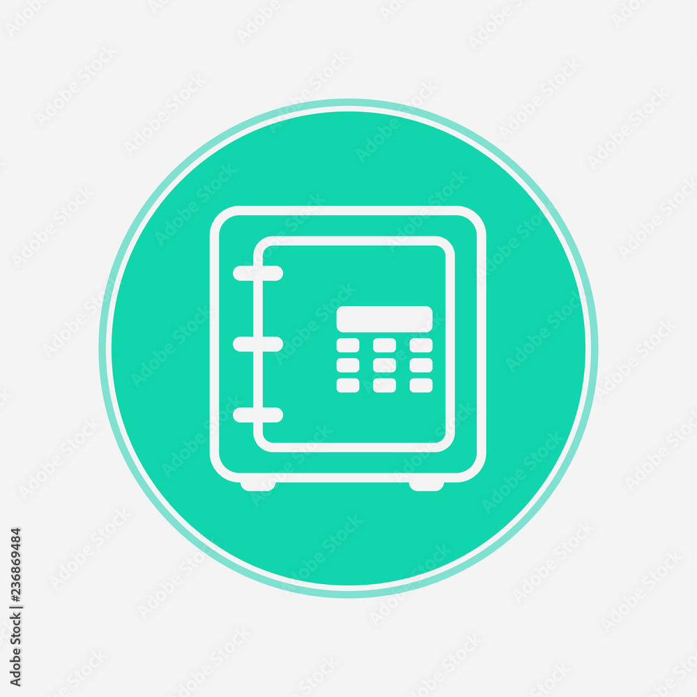 Safe box vector icon sign symbol Safe box vector icon sign symbol