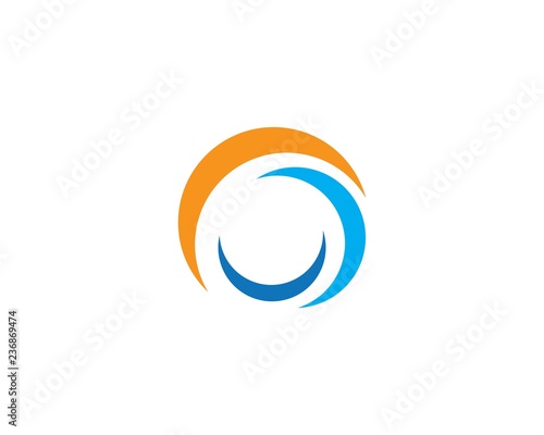 Water Wave symbol and icon Logo Template