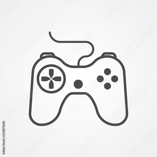 Joystick vector icon sign symbol