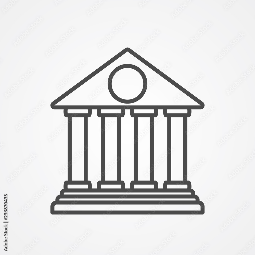 Bank vector icon sign symbol Bank vector icon sign symbol
