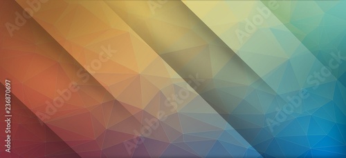 Colorful flat background with triangles. Eps10 vector.