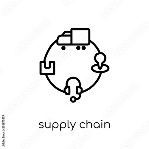 Supply chain icon from Delivery and logistic collection.