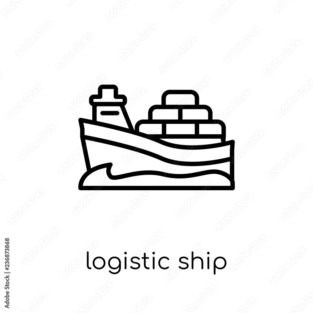 Logistic Ship icon from Delivery and logistic collection.