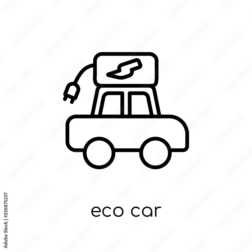 Eco car icon from Ecology collection. Eco car icon from Ecology collection.
