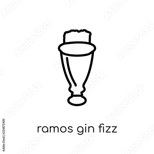 Ramos Gin Fizz icon from Drinks collection.