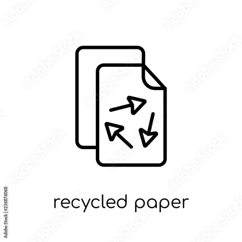 Recycled Paper icon from Ecology collection.