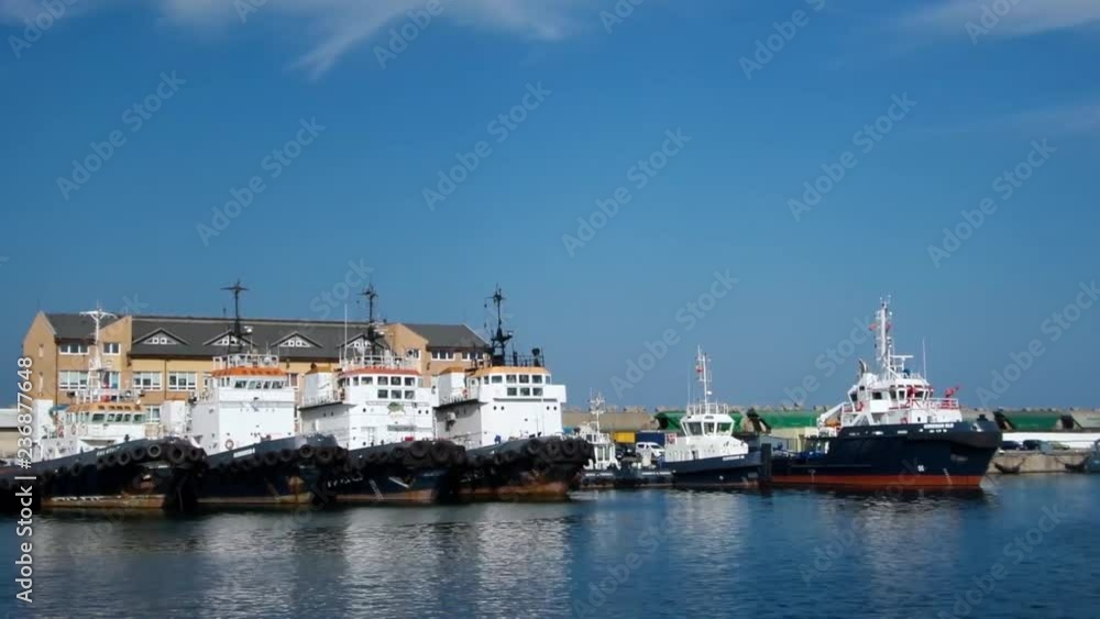 Vessels Moored In Constanta Port, Romania Vessels Moored In Constanta Port, Romania