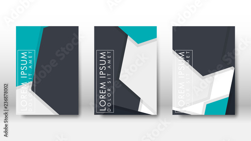 Abstract cover with hexagon elements. book design concept. Futuristic business layout. Digital poster template.
