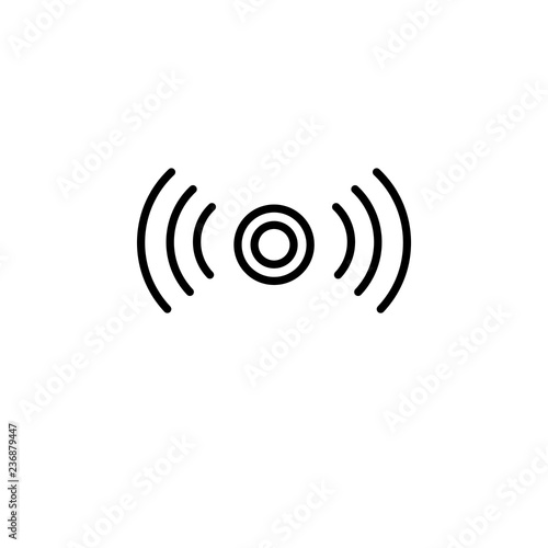 signal icon. Trendy modern flat linear vector signal icon on white background from thin line Communication collection, outline vector illustration