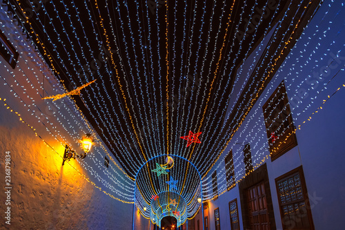 For the first Advent a walk through the pre-Christmas La Laguna, the 