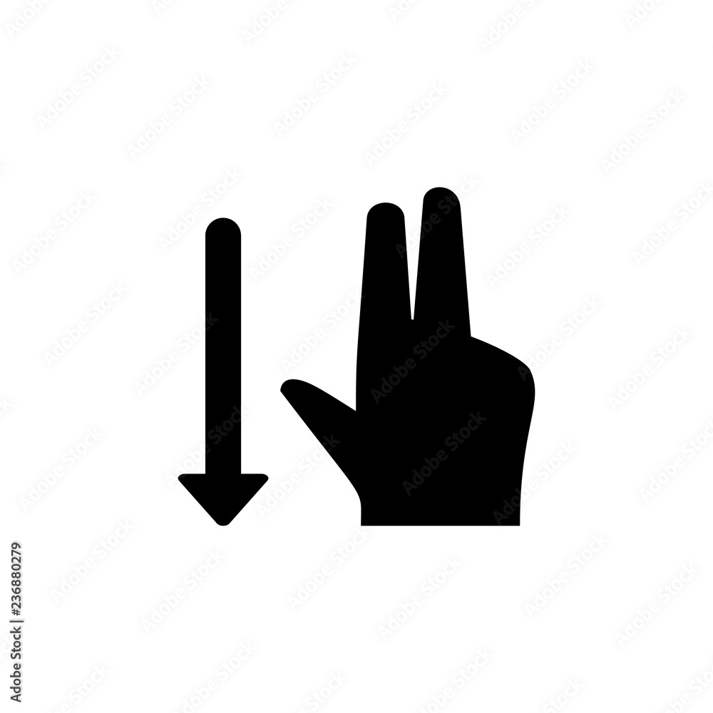 Hand, fingers, gesture, swipe, down icon. Element of hand icon for mobile concept and web apps. Detailed Hand, fingers, gesture, swipe, down icon can be used for web and mobile Hand, fingers, gesture, swipe, down icon. Element of hand icon for mobile concept and web apps. Detailed Hand, fingers, gesture, swipe, down icon can be used for web and mobile
