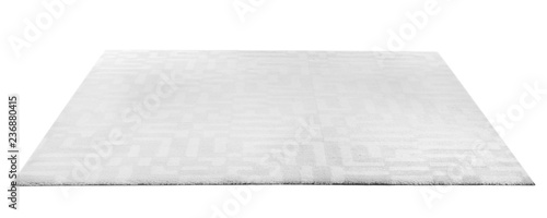 Obraz na plátně Soft carpet on white background. Interior element