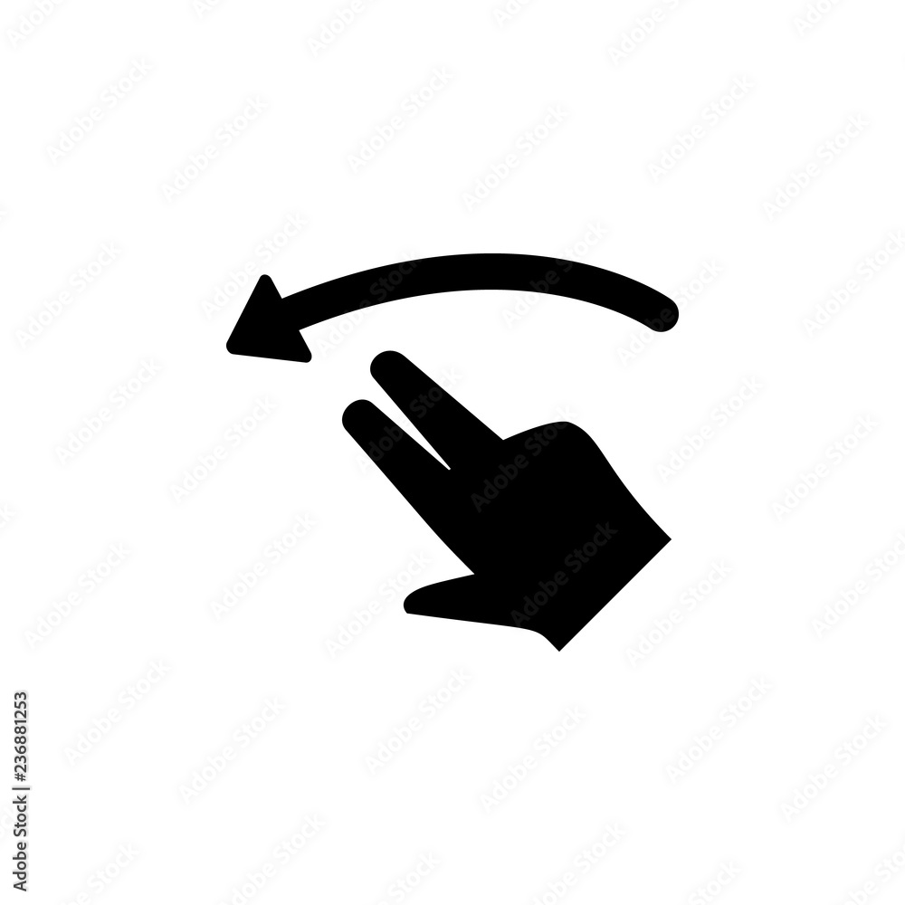 Hand, fingers, gesture, swipe, rotate, left icon. Element of hand icon for mobile concept and web apps. Detailed Hand, fingers, gesture, swipe, rotate, left icon Hand, fingers, gesture, swipe, rotate, left icon. Element of hand icon for mobile concept and web apps. Detailed Hand, fingers, gesture, swipe, rotate, left icon