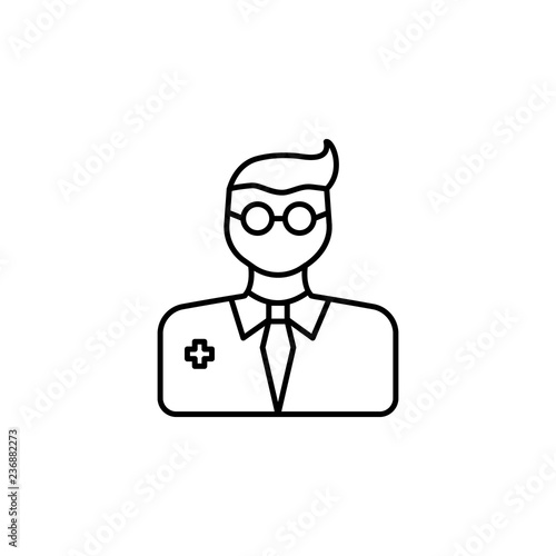 doctor, man icon. Element of anti aging outline icon for mobile concept and web apps. Thin line doctor, man icon can be used for web and mobile