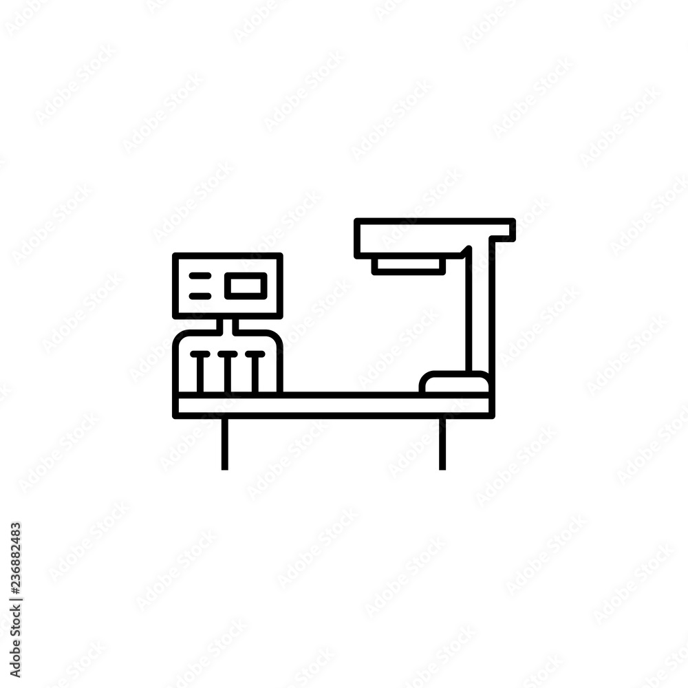 Plastic surgery bed icon. Element of anti aging outline icon for mobile concept and web apps. Thin line Plastic surgery bed icon can be used for web and mobile Plastic surgery bed icon. Element of anti aging outline icon for mobile concept and web apps. Thin line Plastic surgery bed icon can be used for web and mobile