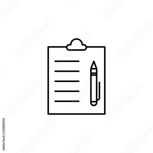 Medical report pen icon. Element of anti aging outline icon for mobile concept and web apps. Thin line Medical report pen icon can be used for web and mobile