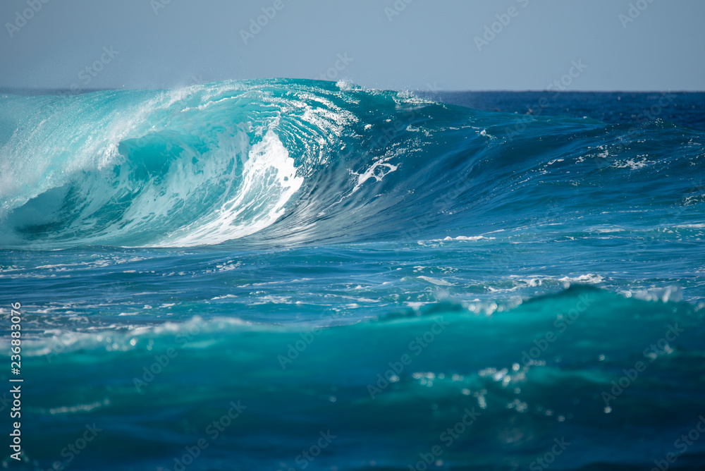 big wave in the north shore of Lanzarote