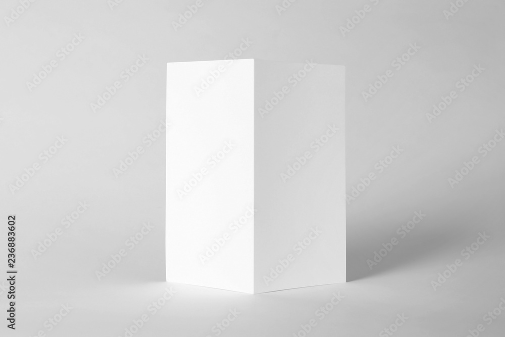 Blank brochure mock up on color background Blank brochure mock up on color background