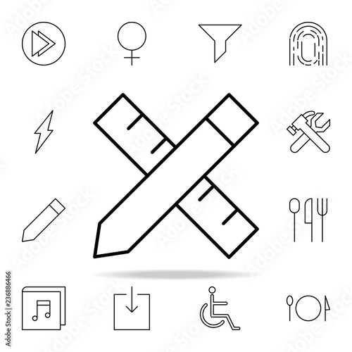 customizable icon. Minimal Universal Theme icons universal set for web and mobile