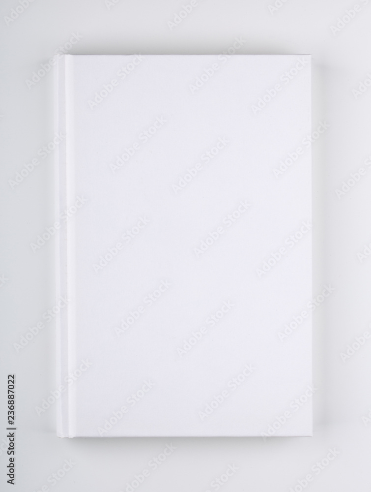 Blank White Book Or Notebook Isolated On White Blank White Book Or Notebook Isolated On White