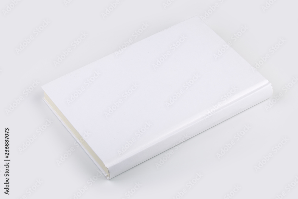 Blank White Book Or Notebook Isolated On White Blank White Book Or Notebook Isolated On White