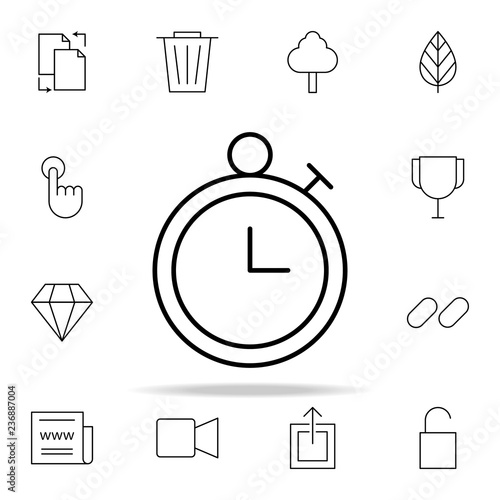 timer icon. Minimal Universal Theme icons universal set for web and mobile
